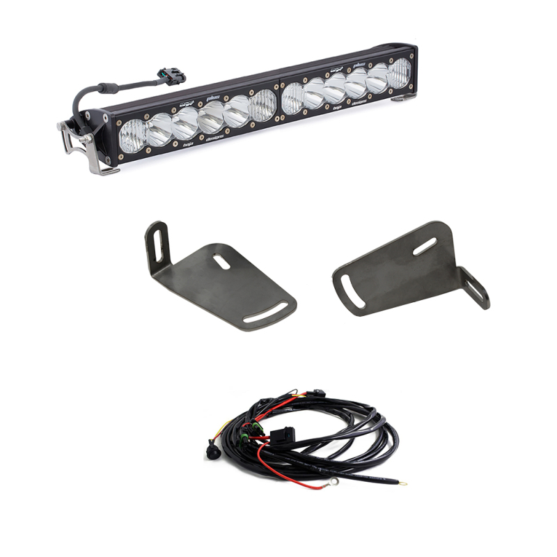 Ram Rebel 1500 Light Bar - Front - Baja Designs - OnX6+ 20in - Clear - `19-`27